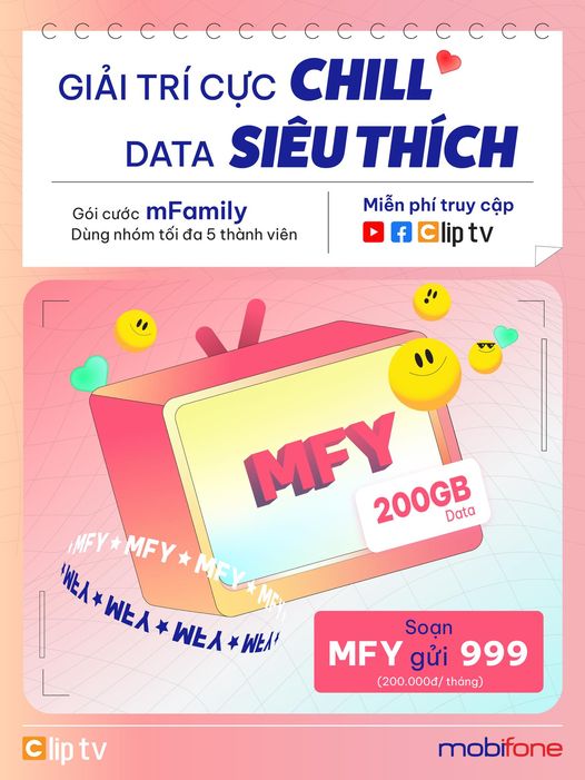 Giải trí cực chill - Data siêu thích với gói mFamily của MobiFone